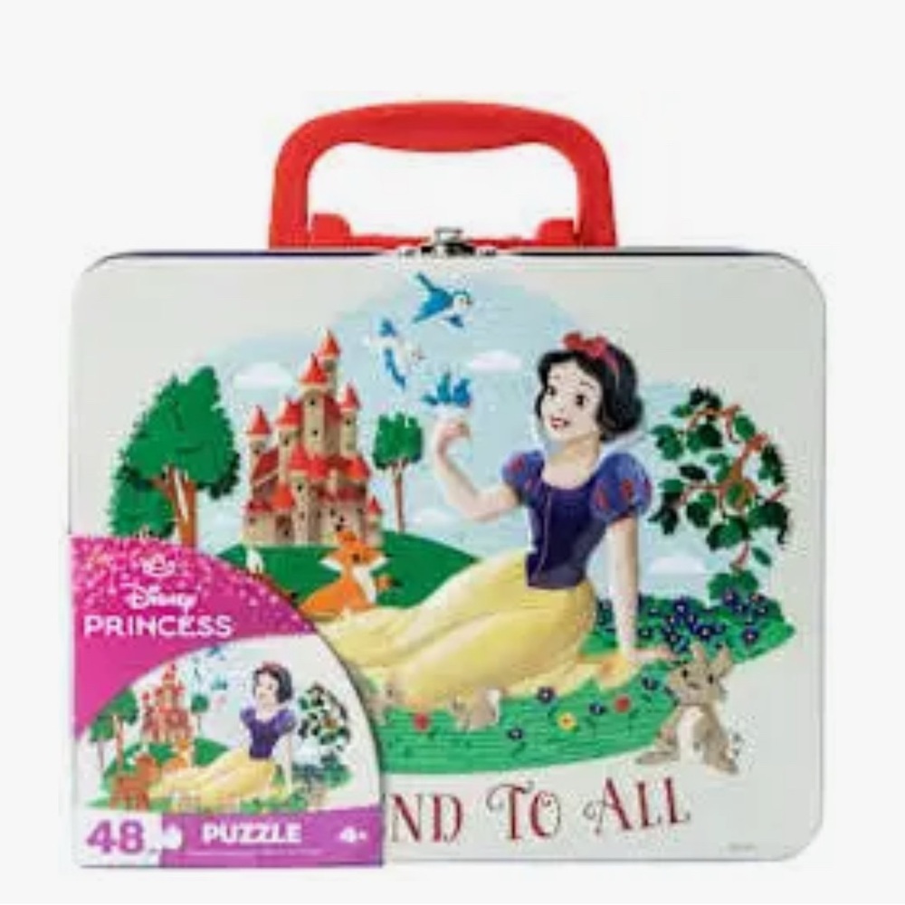Disney Snow White 48-Piece Puzzle and Lunchbox NWT